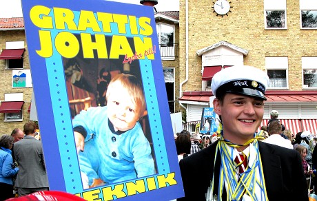 -- skolavslutning Johan gymnasiet